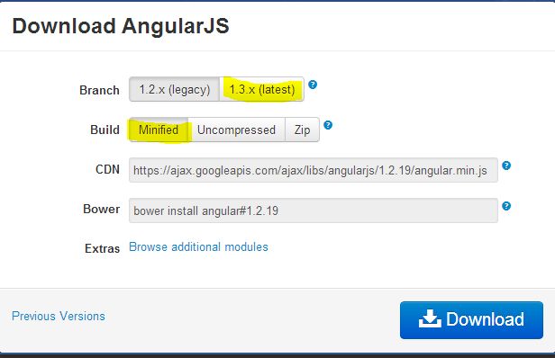 Download AngularJS